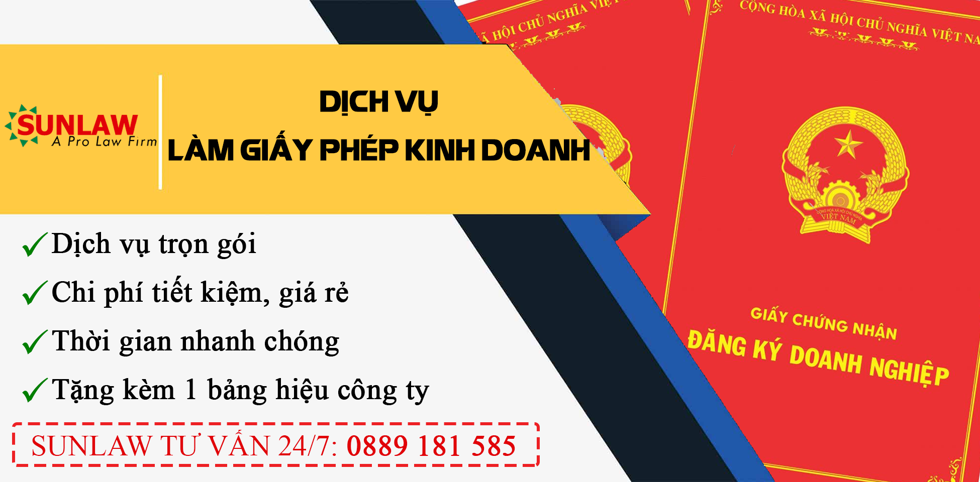 DỊCH VỤ ĐĂNG KÝ KINH DOANH NHANH TOÀN QUỐC – GIÁ RẺ từ hãng luật hàng đầu về đăng ký doanh nghiệp